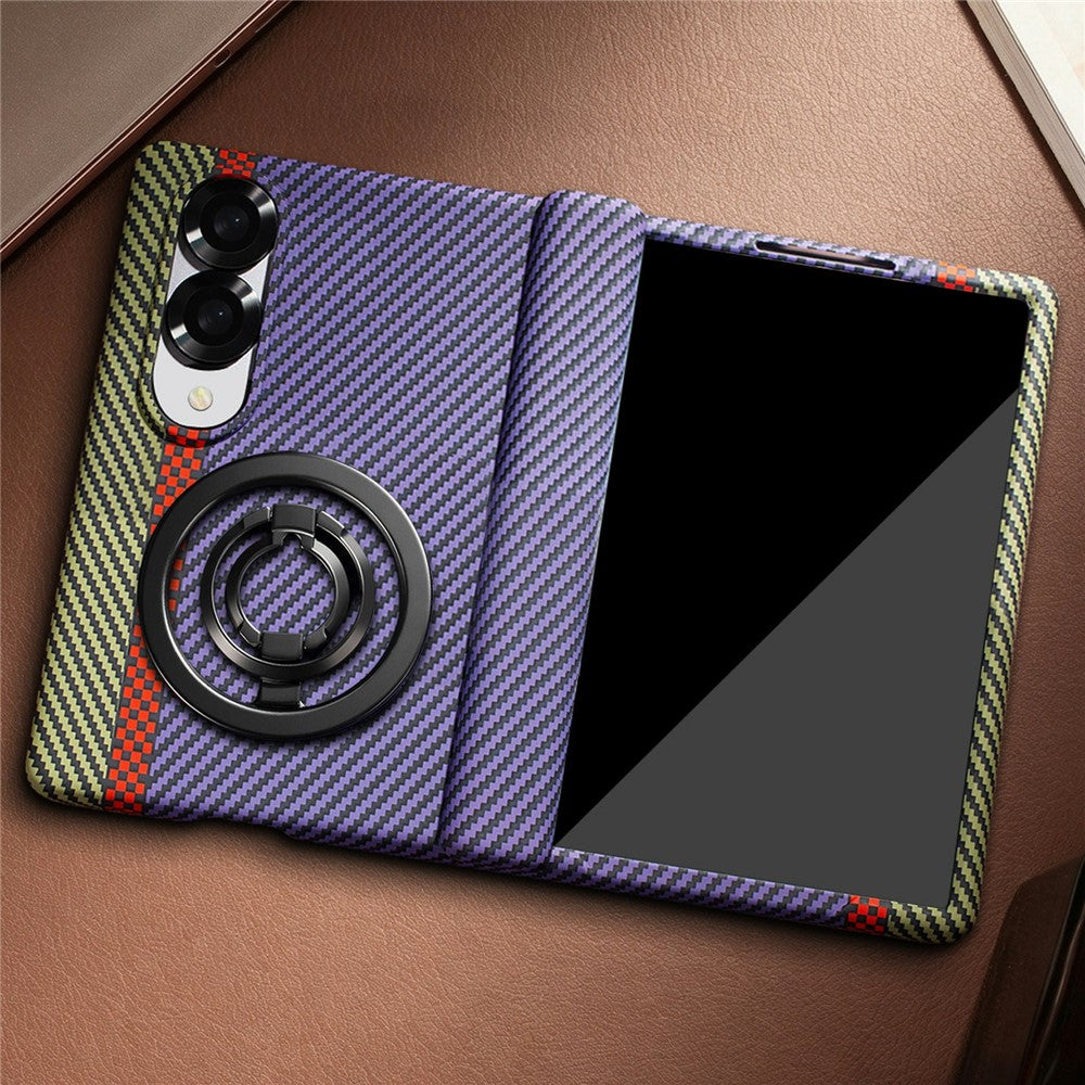 Galaxy Z Fold 8 Carbon Fiber MagSafe Case with 360 Ring Stand