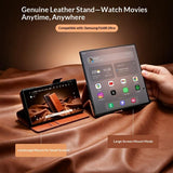 Galaxy Z Fold 8 Ultra Leather Sleeve Case with Landscape Stand