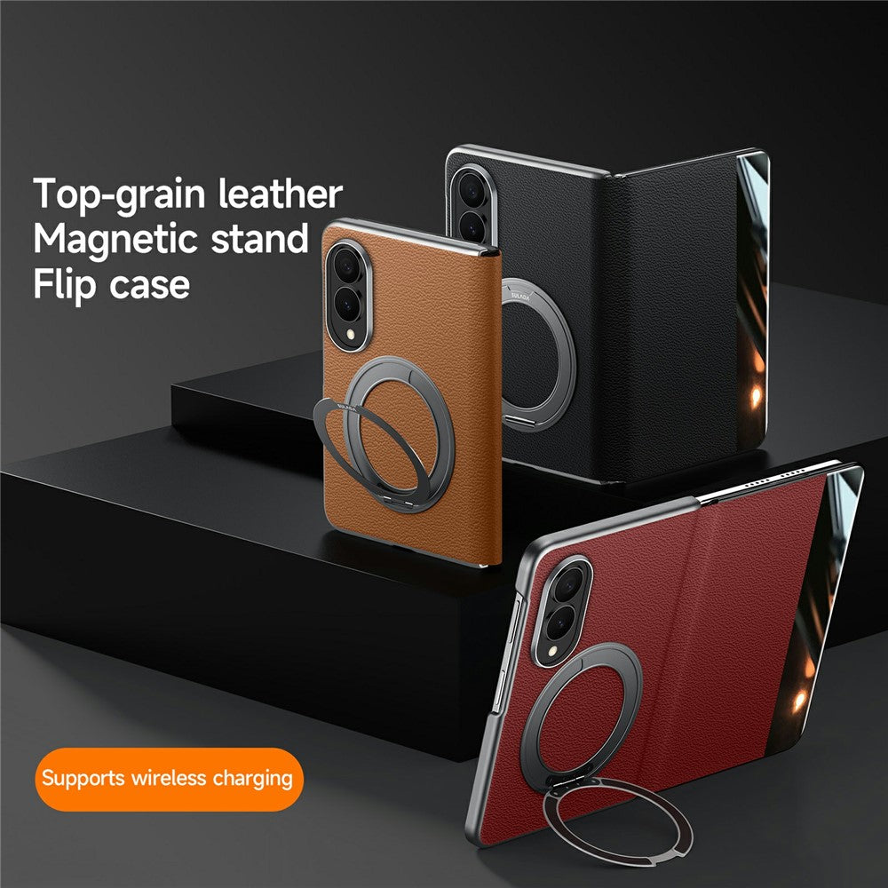 MagSafe Leather Smart View Case with Holder