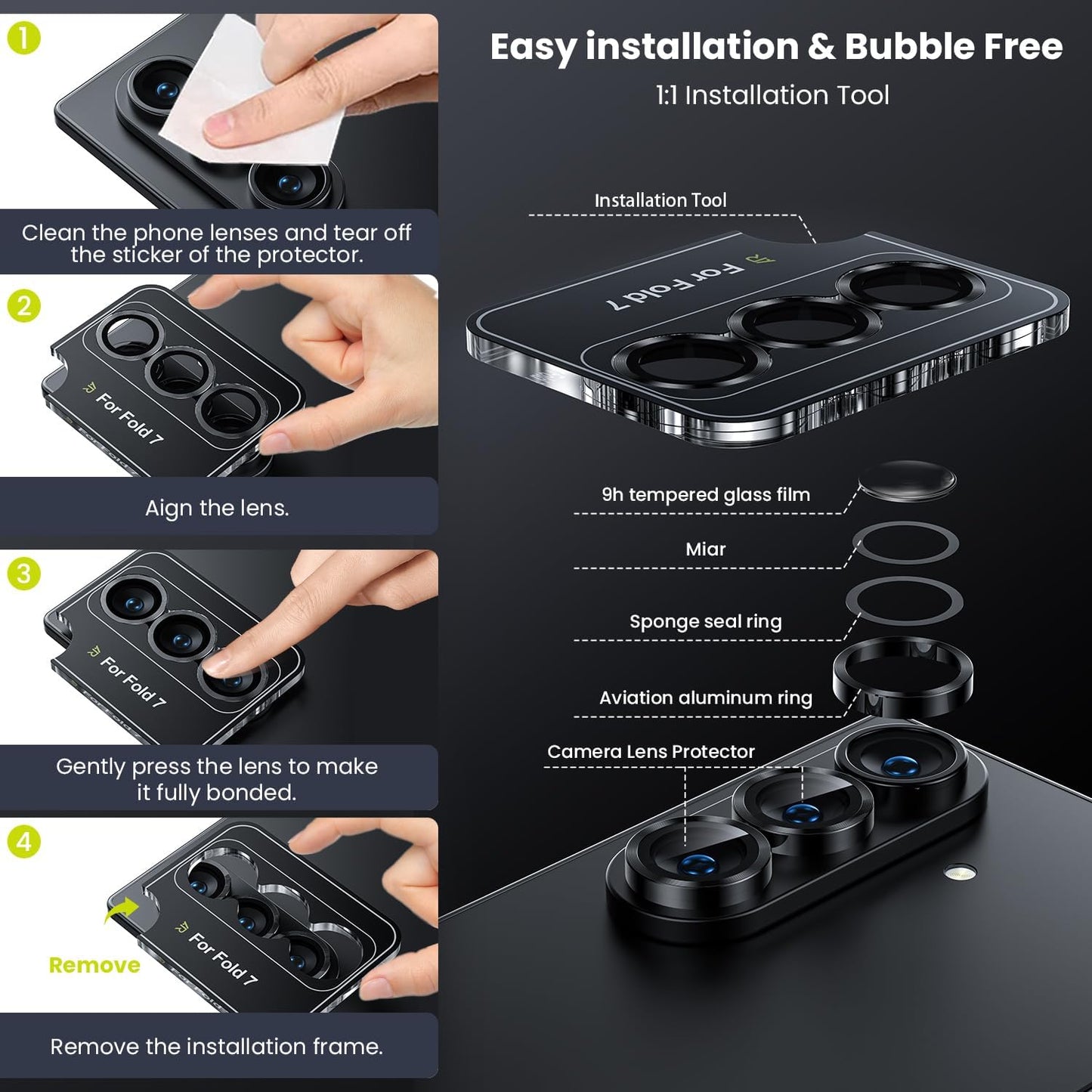 Camera Lens Protector Case - Ultra HD Glass