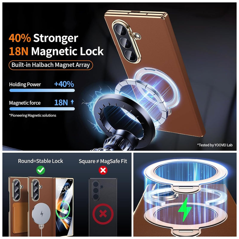 Luxury Fold Case with Screen Protector & Ring