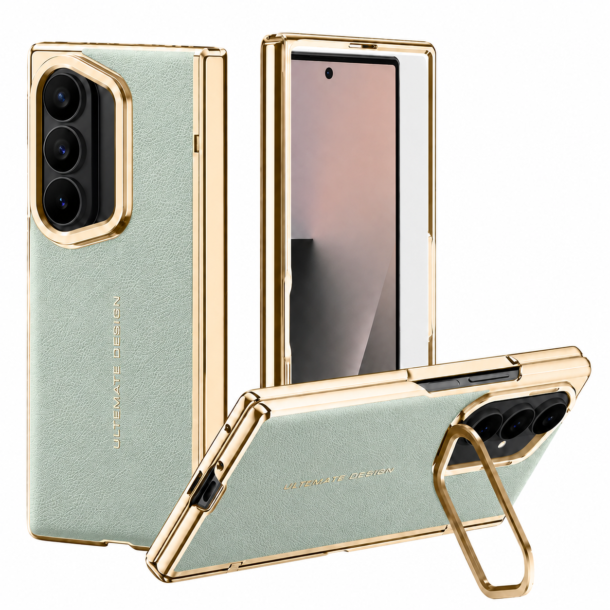 Luxury Armor Leather Stand Case