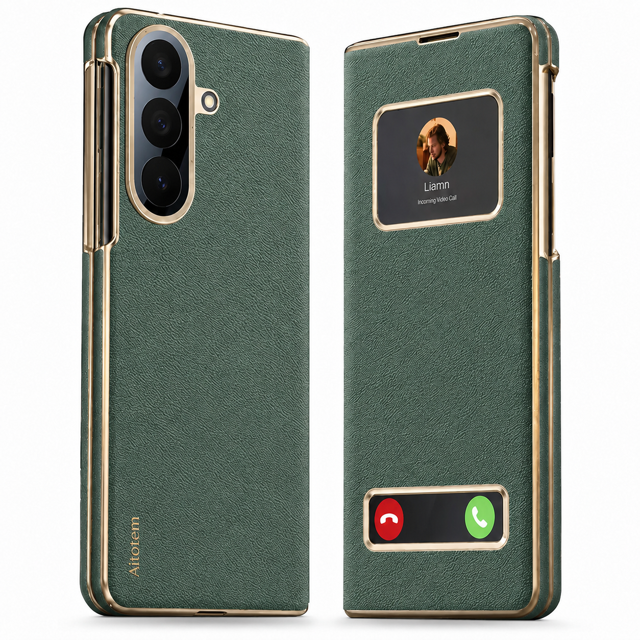 Premium Flip Case with View Windows & Magnetic