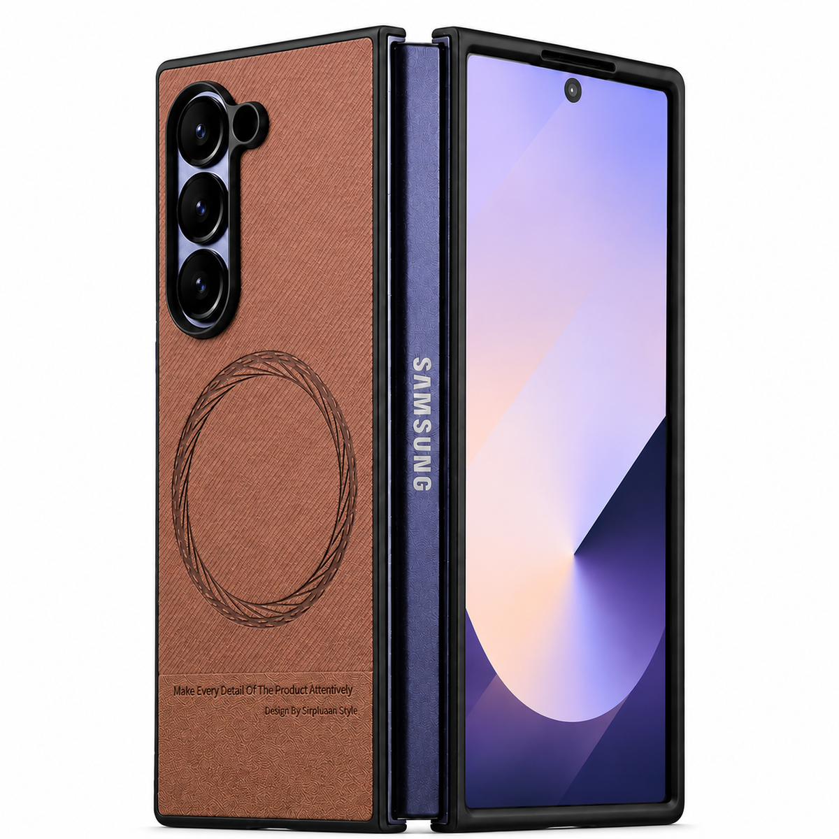 Galaxy Z Fold 7 Slim Leather MagSafe Protective Case image 1.png