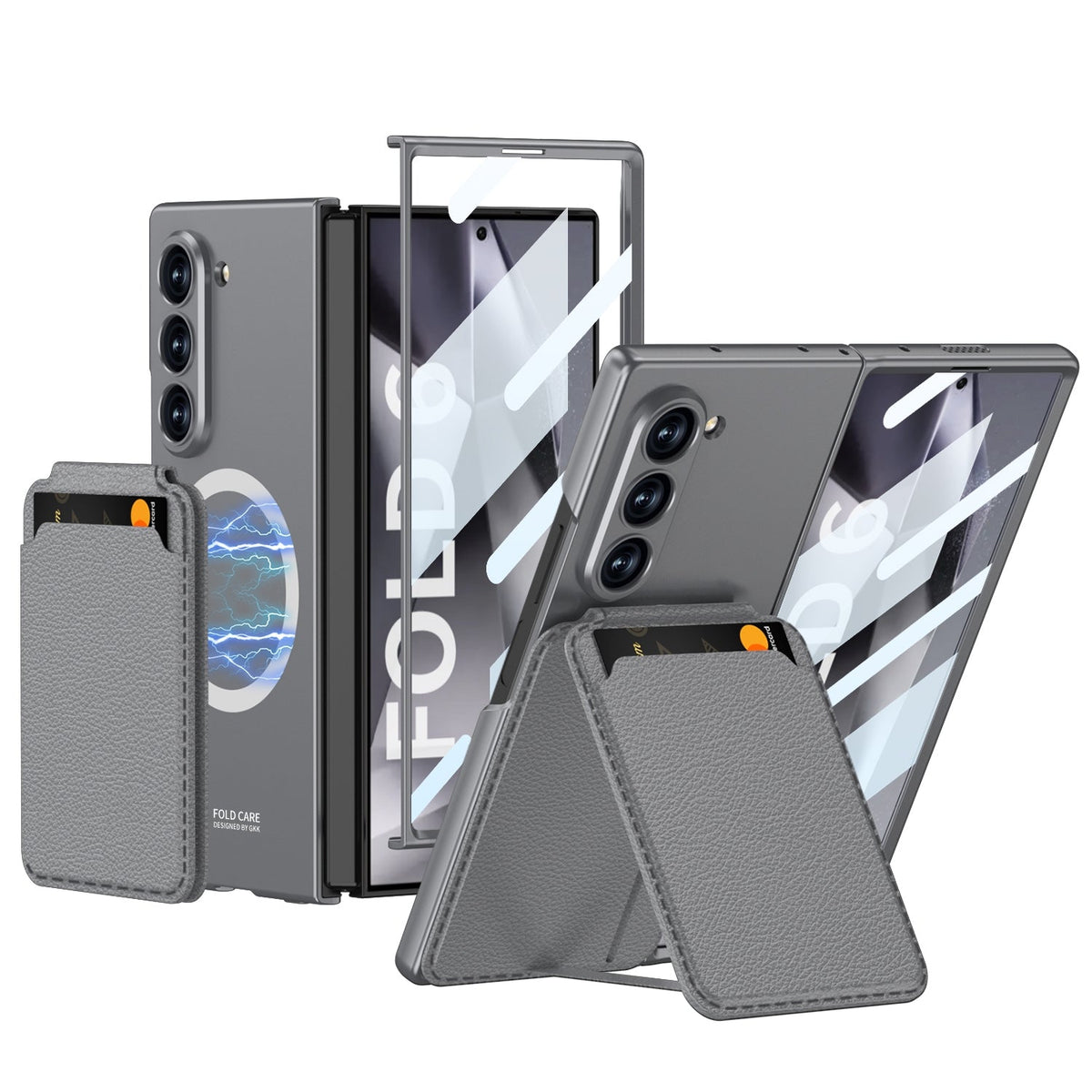 Galaxy Z Fold 6 Detachable Magnetic Wallet MagSafe Leather Case image 9.jpg