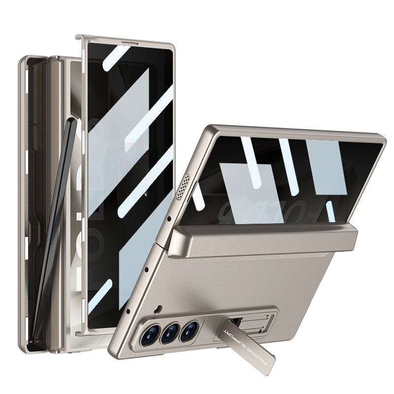 Anti-Peep Magnetic Full Coverage Case with Pen Holder