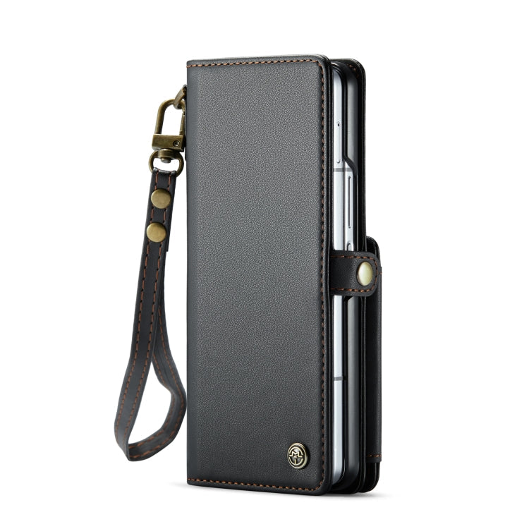 Secure Leather Case with Lanyard & Pen Holder