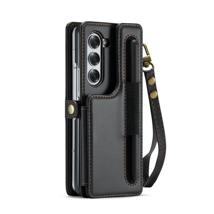 Galaxy Z Fold 6 Vintage Leather Wallet Case with Exterior S Pen Slot image 2.jpg