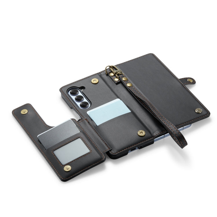 Galaxy Z Fold 6 Vintage Leather Wallet Case with Exterior S Pen Slot