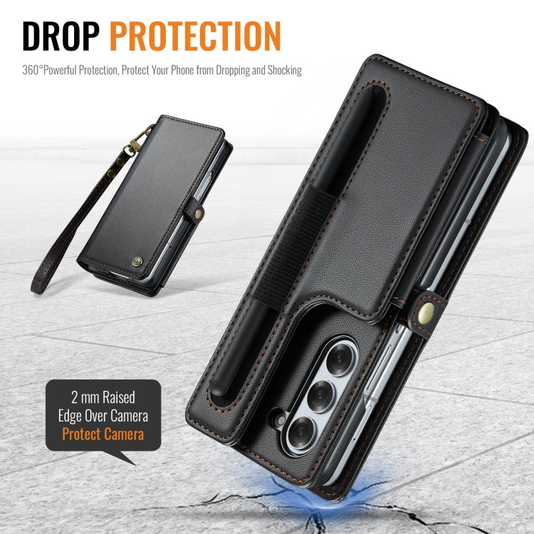 Secure Leather Case with Lanyard & Pen Holder