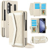 Rhombic Texture Case with Card Holder & Lanyard