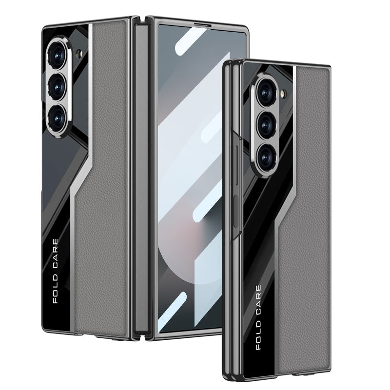 Galaxy Z Fold 6 Dual Texture Leather Case