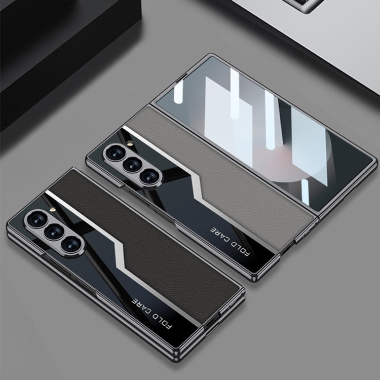 Galaxy Z Fold 6 Dual Texture Leather Case