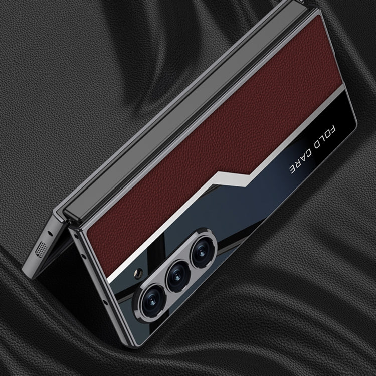 Galaxy Z Fold 6 Dual Texture Leather Case image 2.jpg