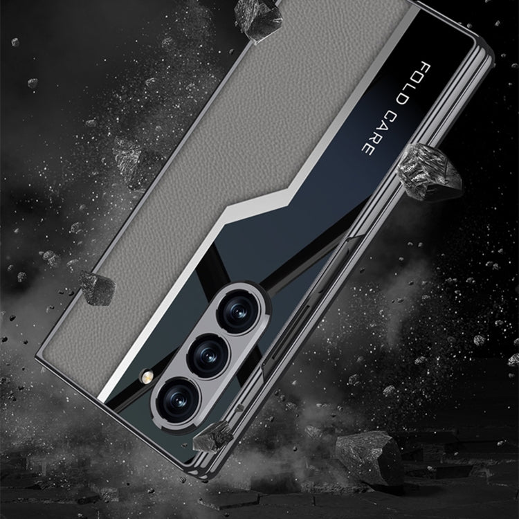 Galaxy Z Fold 6 Dual Texture Leather Case