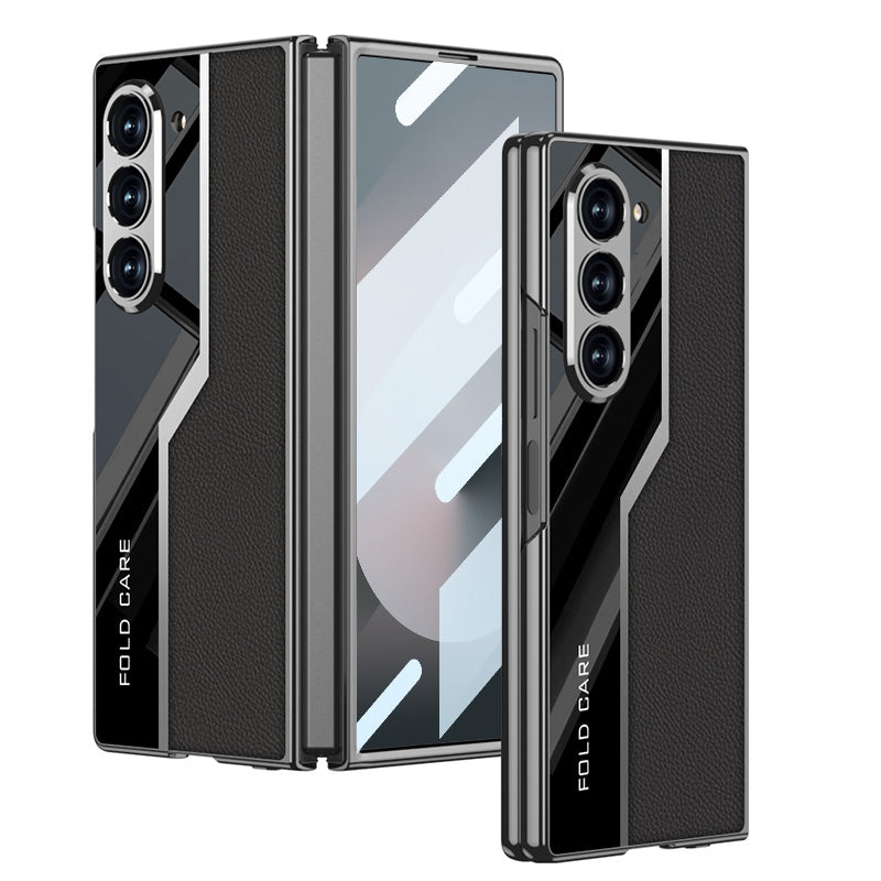 Galaxy Z Fold 6 Dual Texture Leather Case image 5.jpg