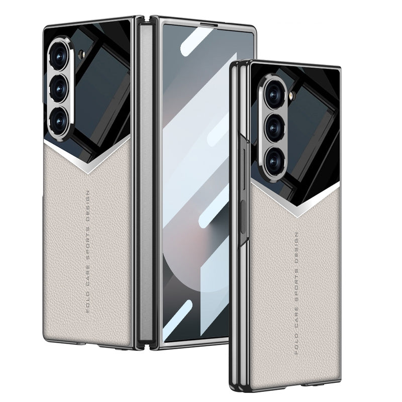 Plating Leather Knight Full Coverage Case