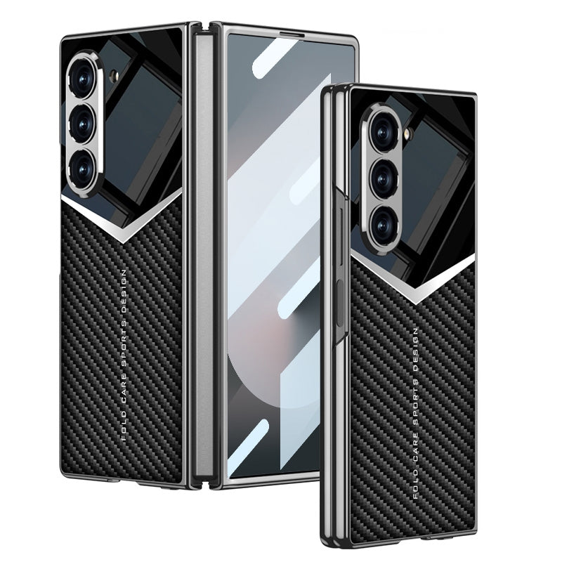Plating Leather Knight Full Coverage Case