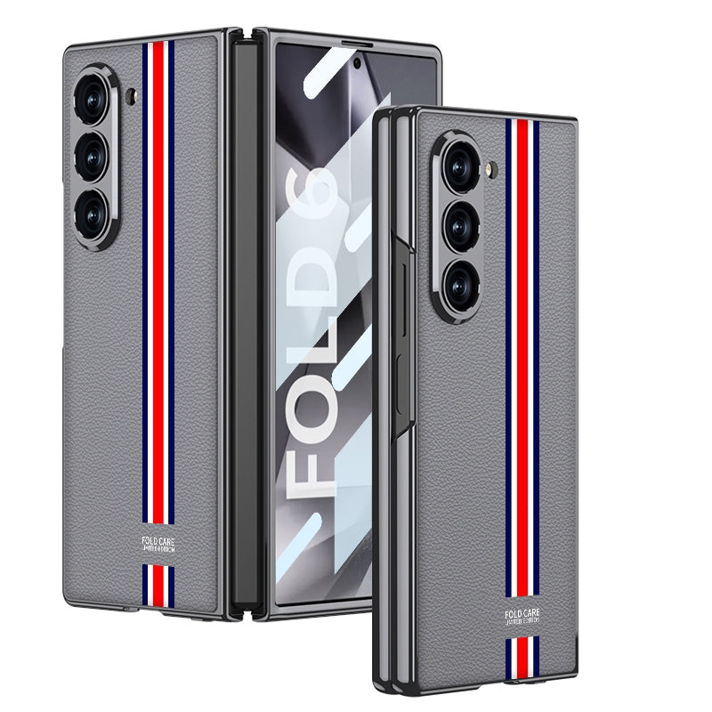 Plating Leather Full Coverage Case