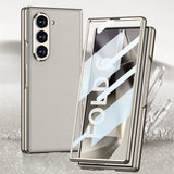 Plating Leather Full Coverage Case