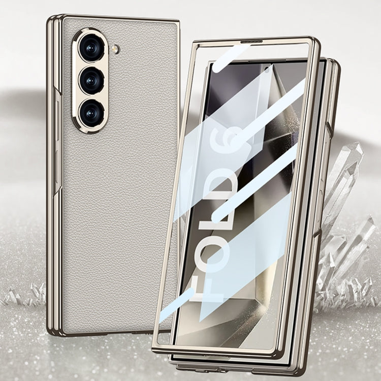 Plating Leather Full Coverage Case