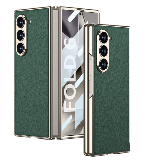 Plating Leather Full Coverage Case