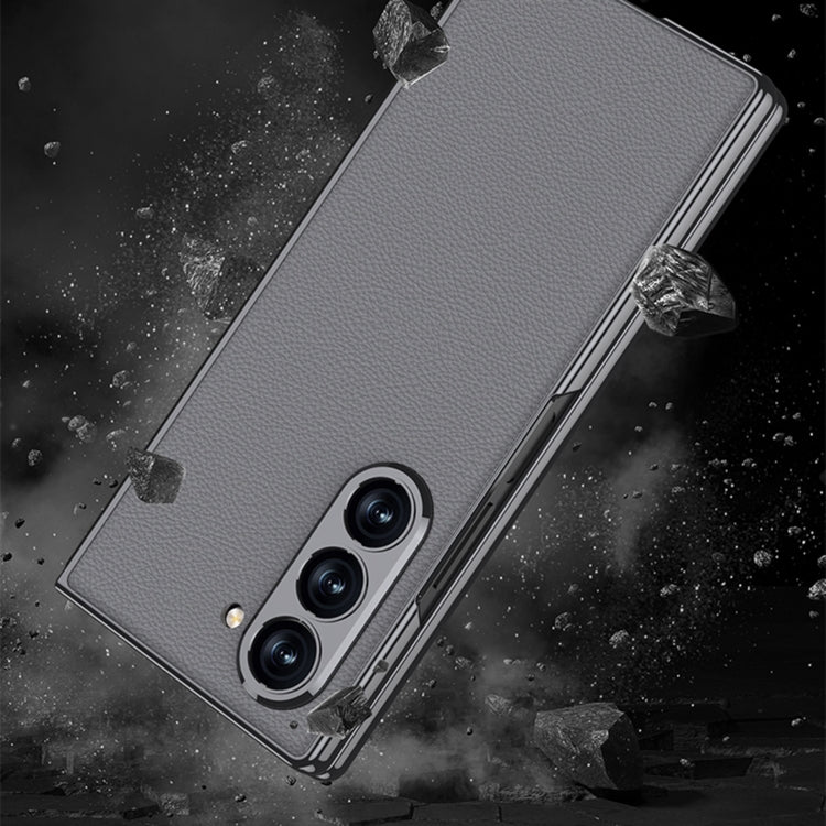 Plating Leather Full Coverage Case