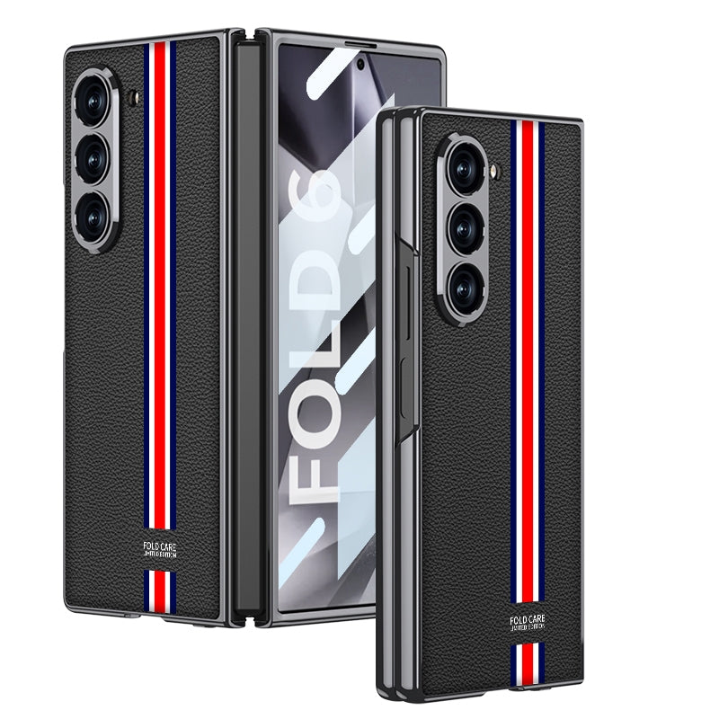 Plating Leather Full Coverage Case