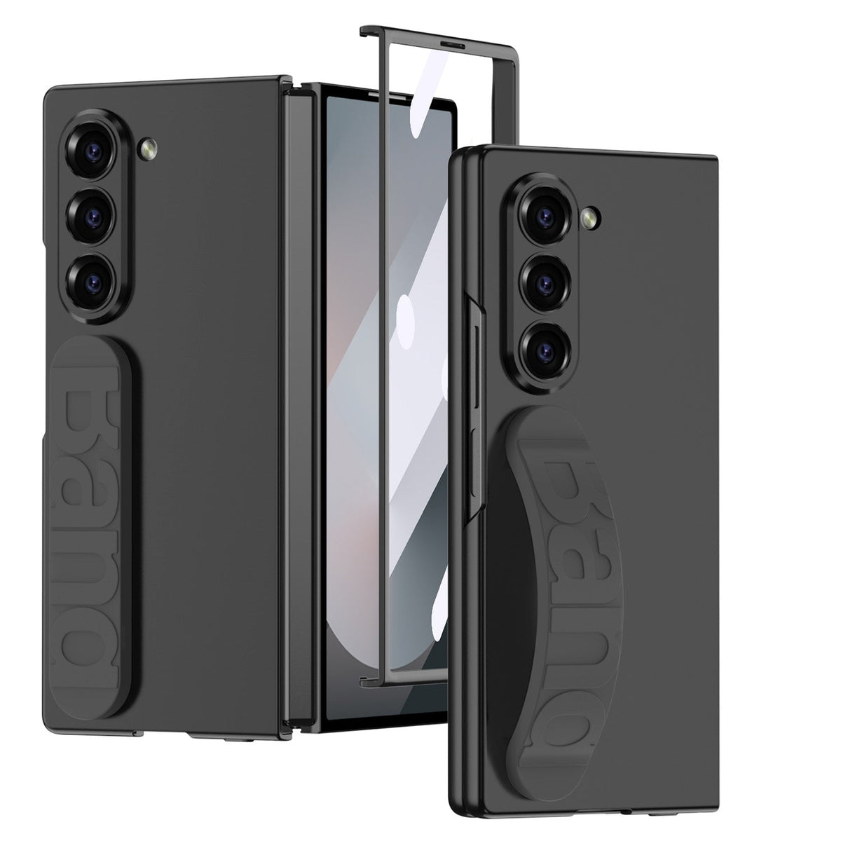 Galaxy Z Fold 7 Silicone Case with Wrist Strap & Screen Protector