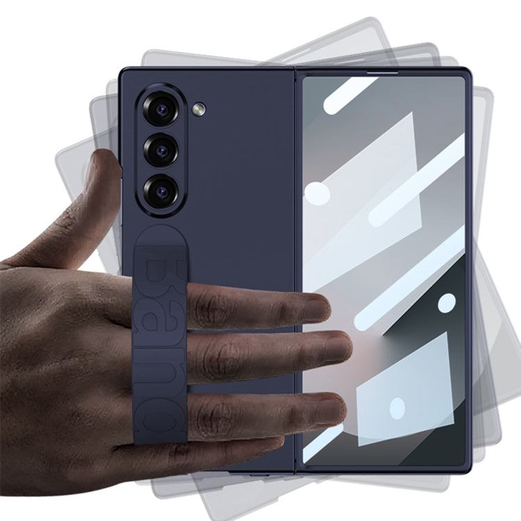 Galaxy Z Fold 7 Silicone Case with Wrist Strap & Screen Protector