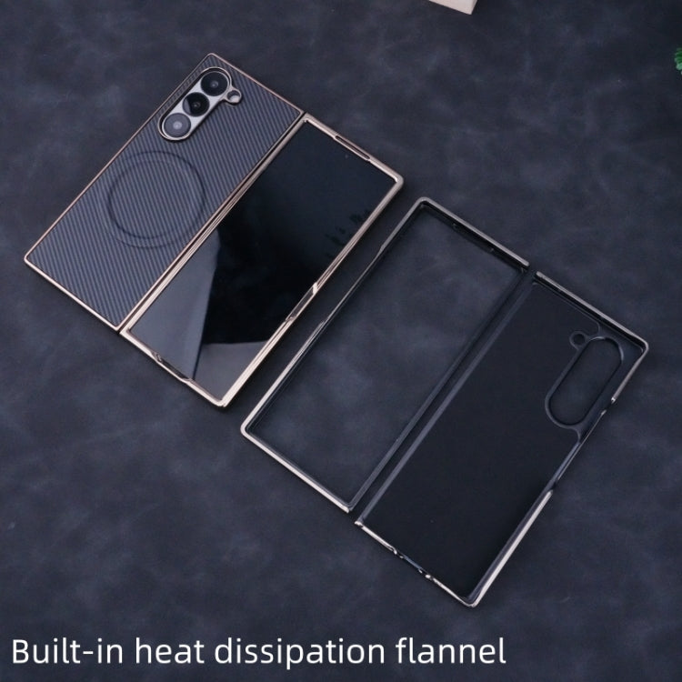 Plating Frame MagSafe Carbon Fiber Fold Case