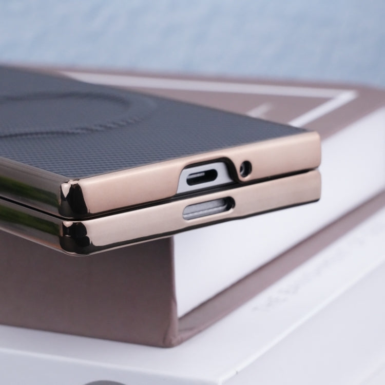 Plating Frame MagSafe Carbon Fiber Fold Case