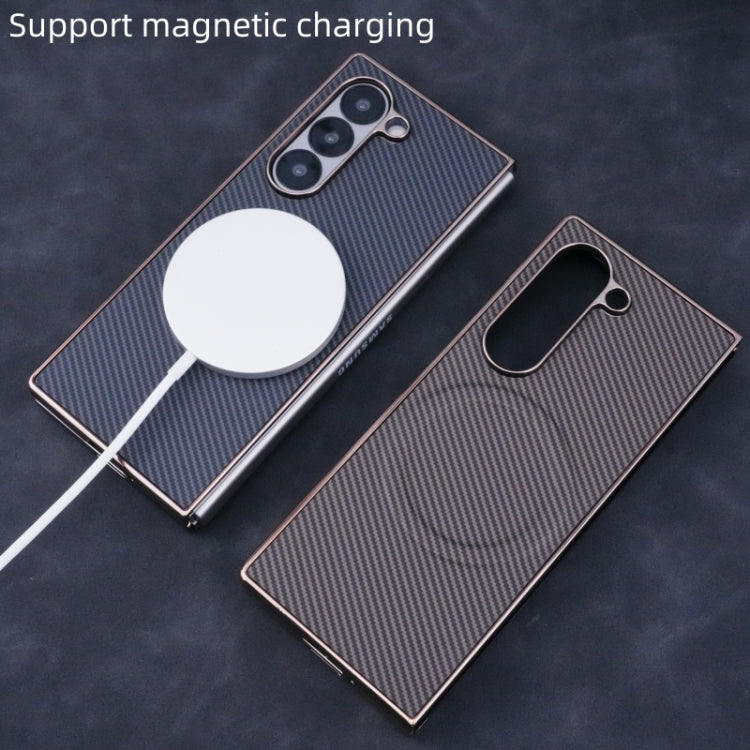 Plating Frame MagSafe Carbon Fiber Fold Case