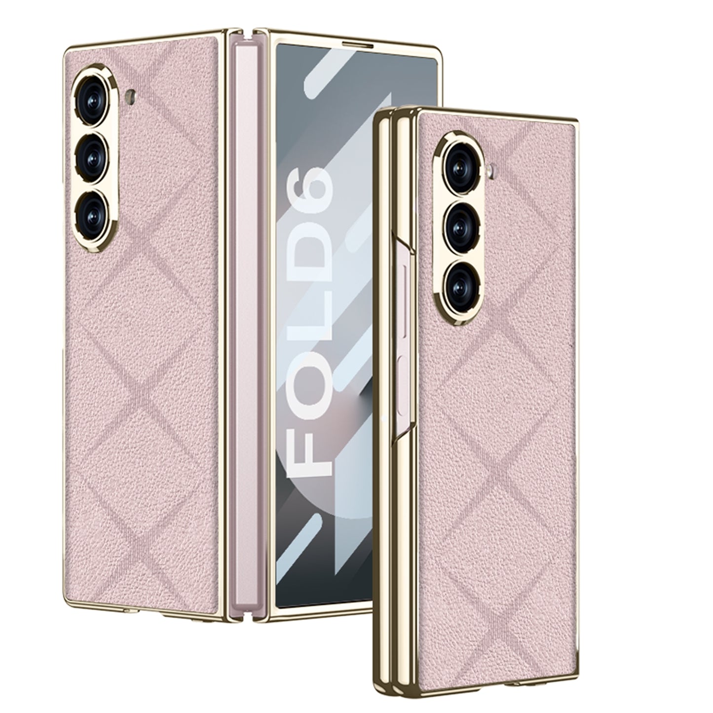 Asterism Plating Leather Full Coverage Case