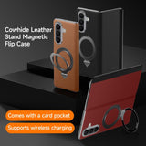 MagSafe Leather Smart View Case with Holder