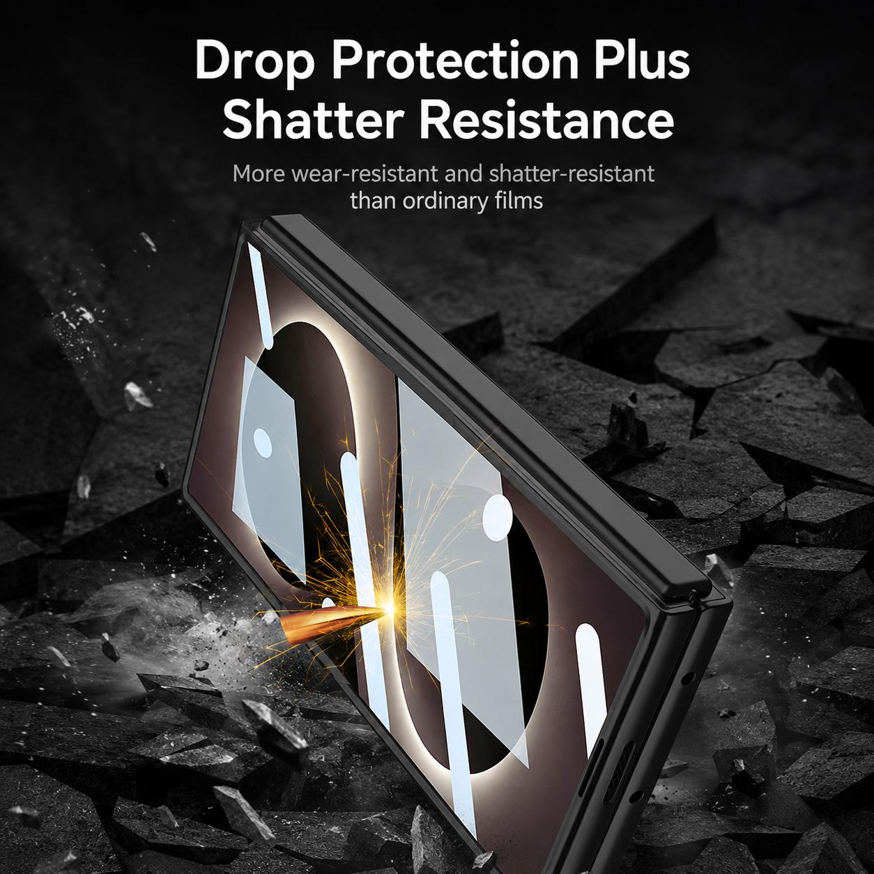Galaxy Z Fold 8 Ultra Slim Matte Case with Screen Protector