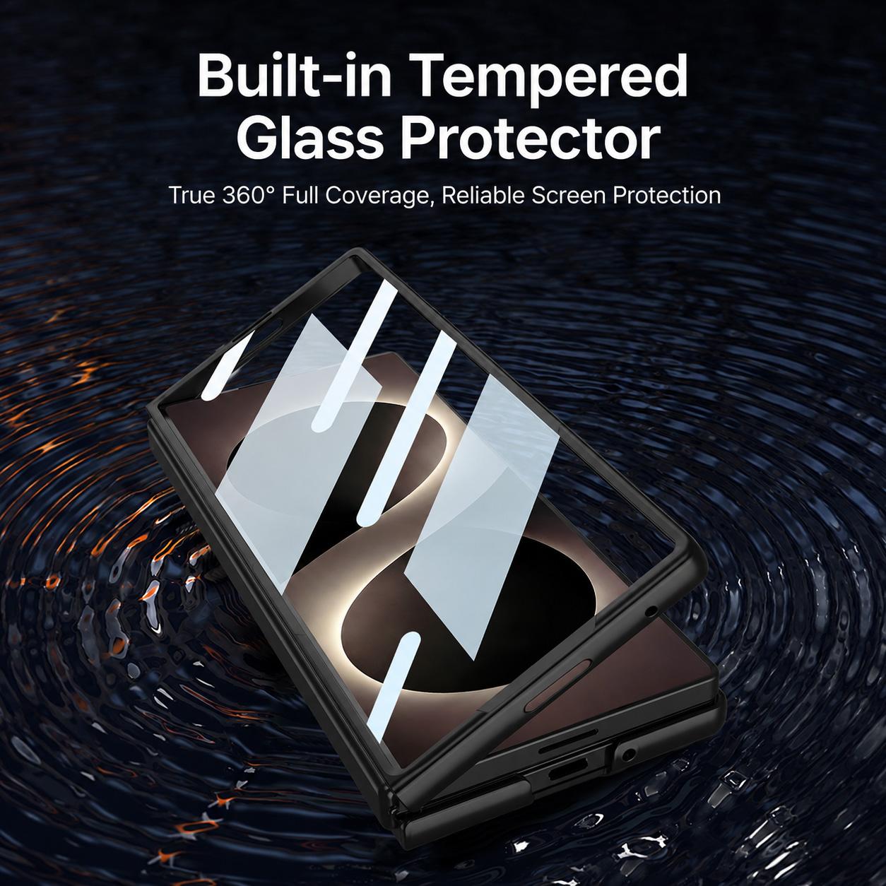 Galaxy Z Fold 7 Slim Matte Case with Screen Protector