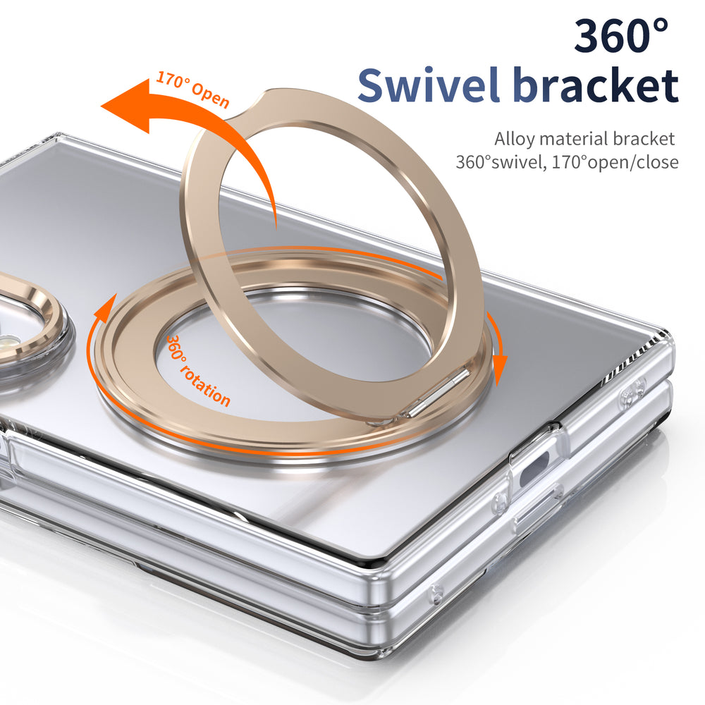 360° Magnetic Clear Ring Holder Case