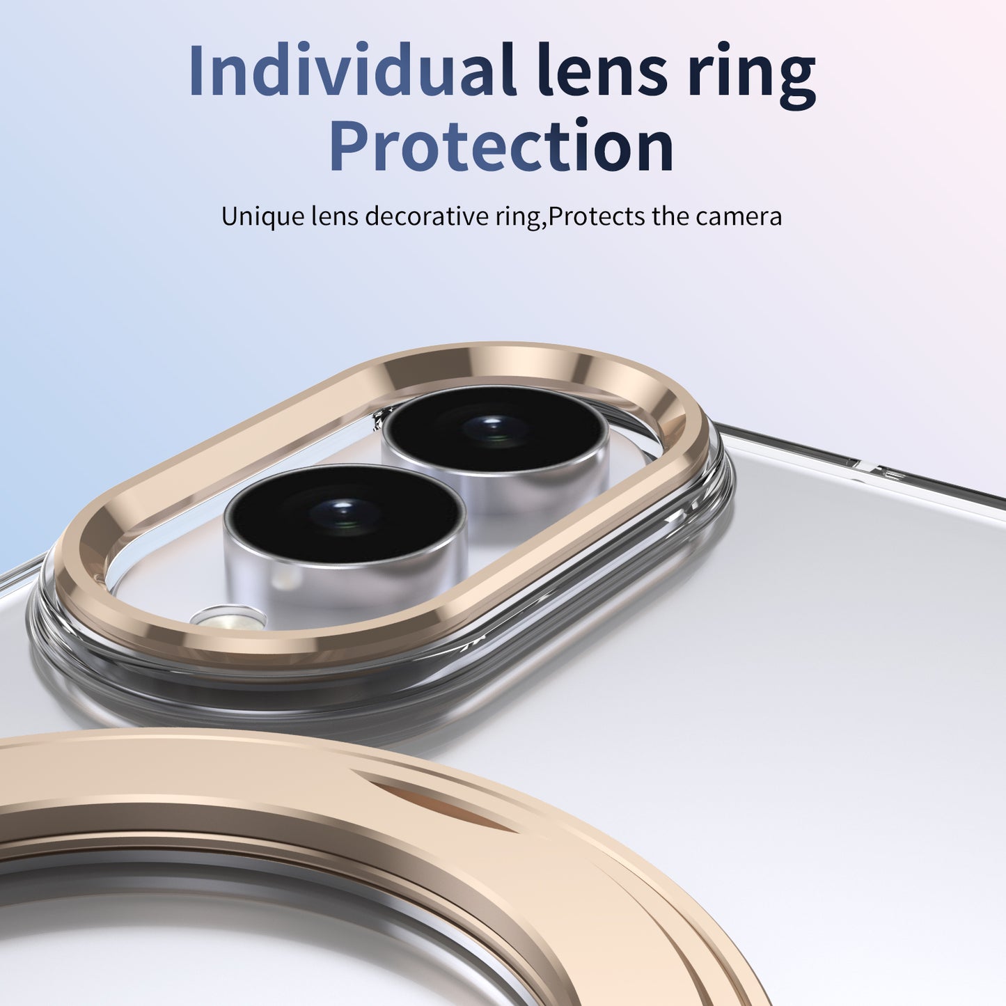 360° Magnetic Clear Ring Holder Case
