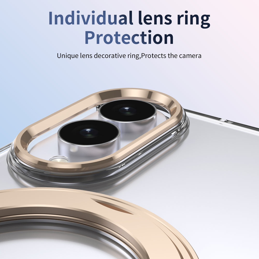 360° Magnetic Clear Ring Holder Case