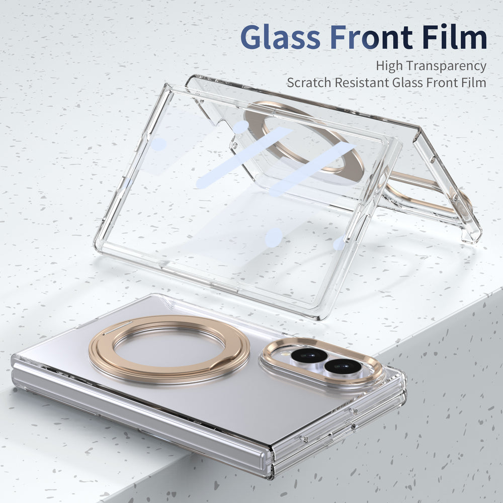 360° Magnetic Clear Ring Holder Case