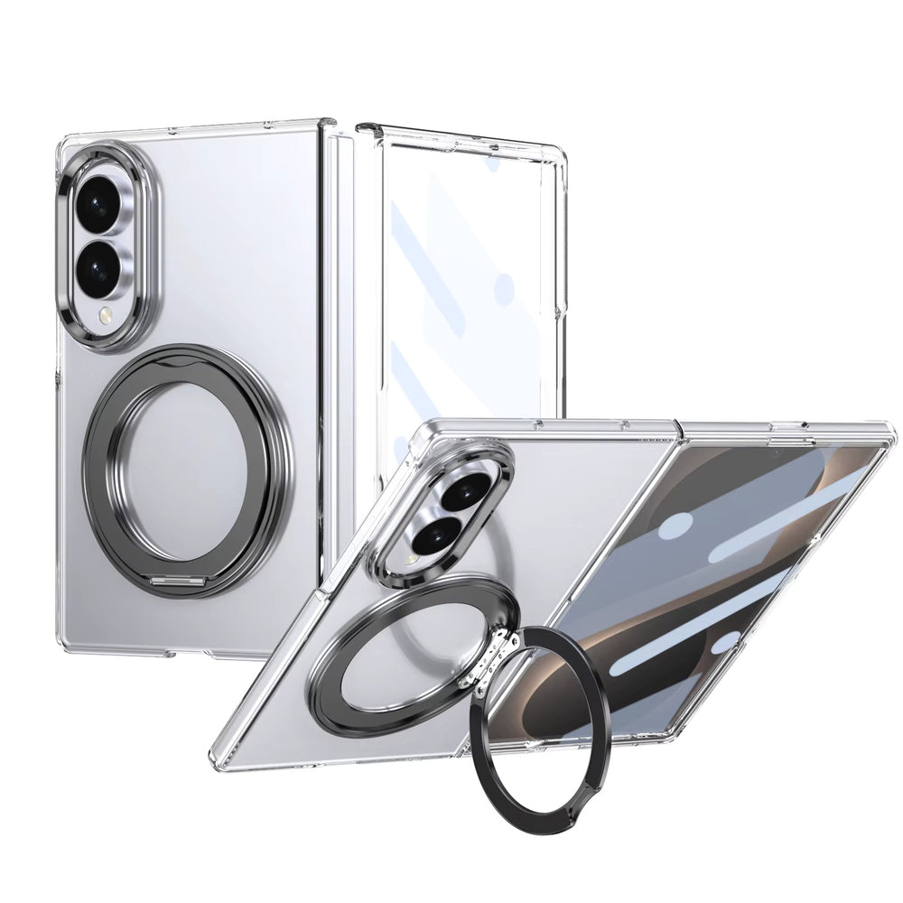 360° Magnetic Clear Ring Holder Case
