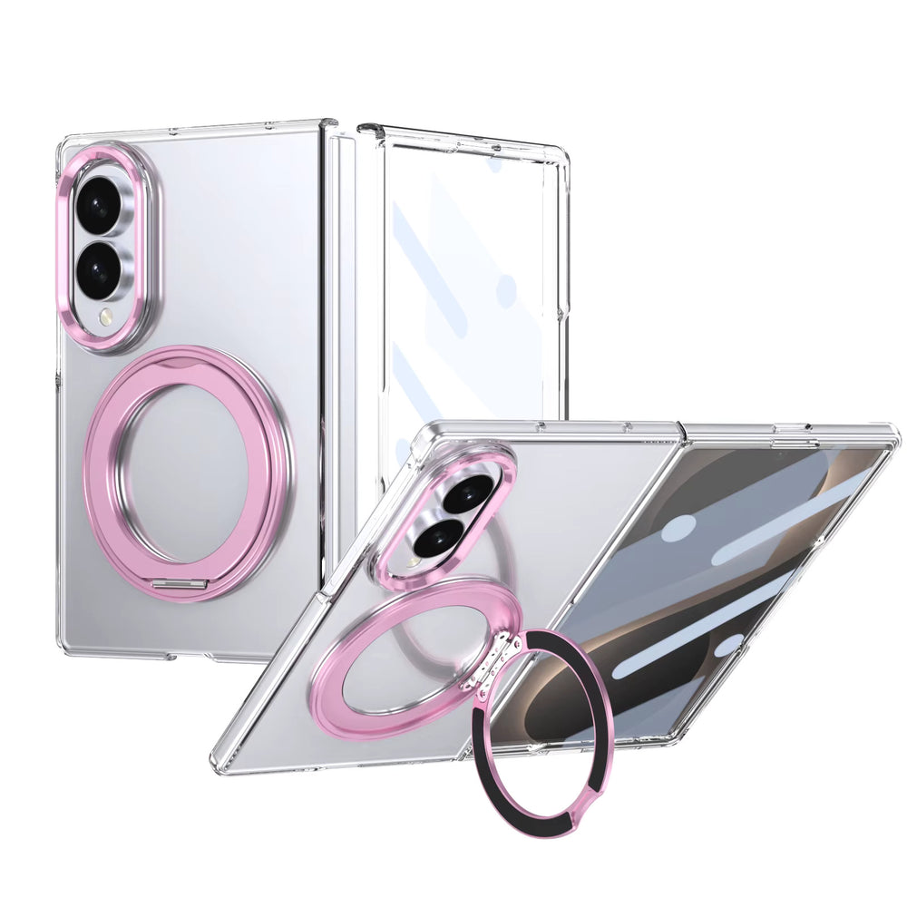 360° Magnetic Clear Ring Holder Case