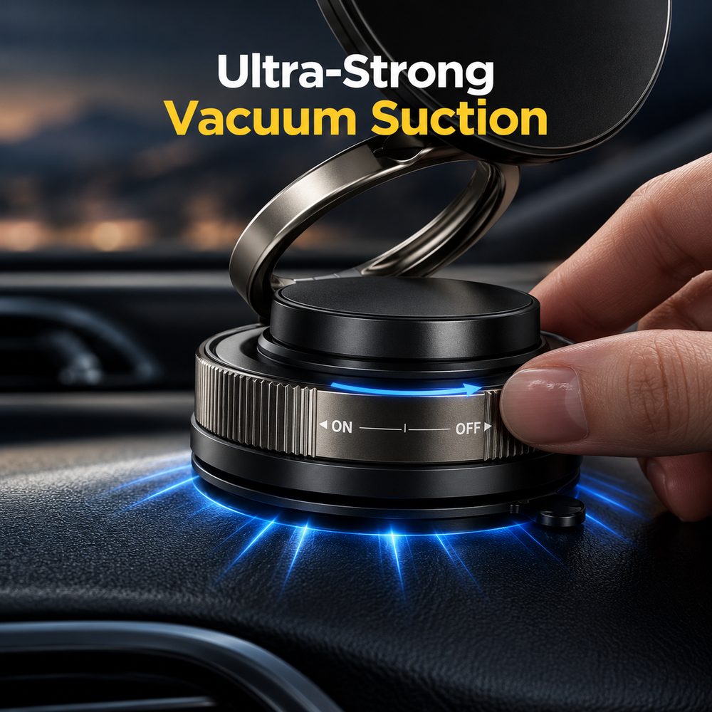 Magnetic Car Phone Holder with 360° Rotation
