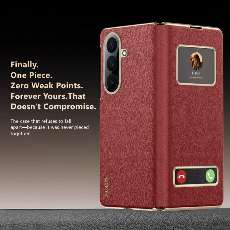 Premium Flip Case with View Windows & Magnetic