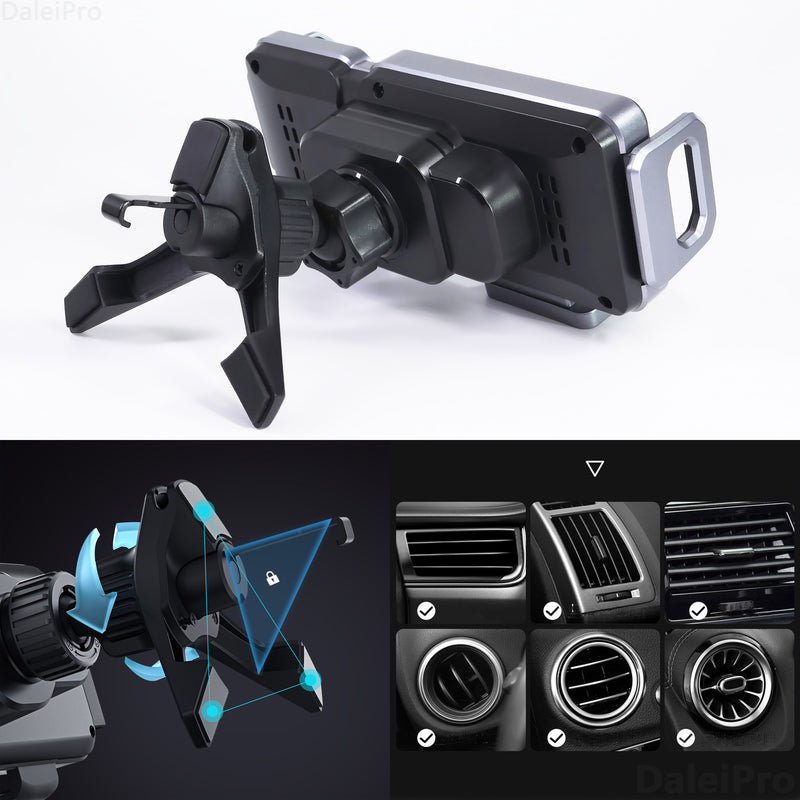 Dual Coil Foldable Car Wireless Charger Mount