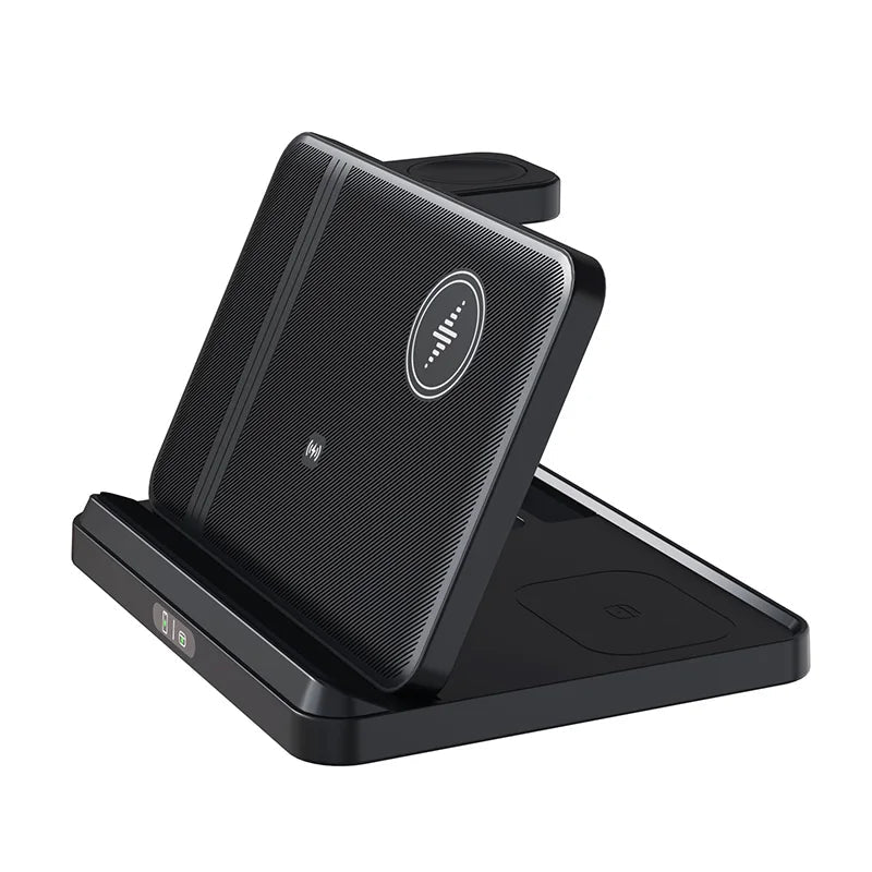 3 in 1 Wireless Charger Stand Foldable Dock