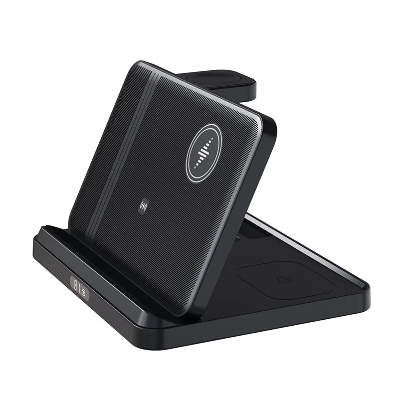 3 in 1 Wireless Charger Stand Foldable Dock