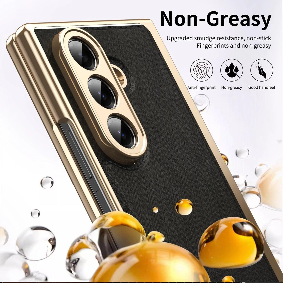 Galaxy Z Fold 5 Slim Electroplated Leather Protective Case image 8.jpg