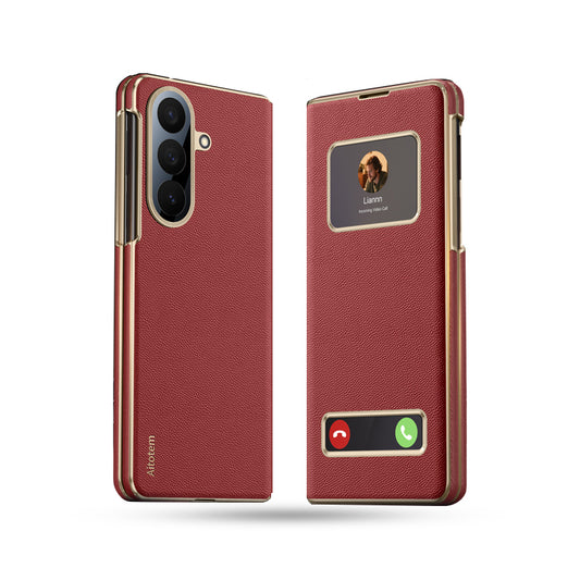 Premium Flip Case with View Windows & Magnetic
